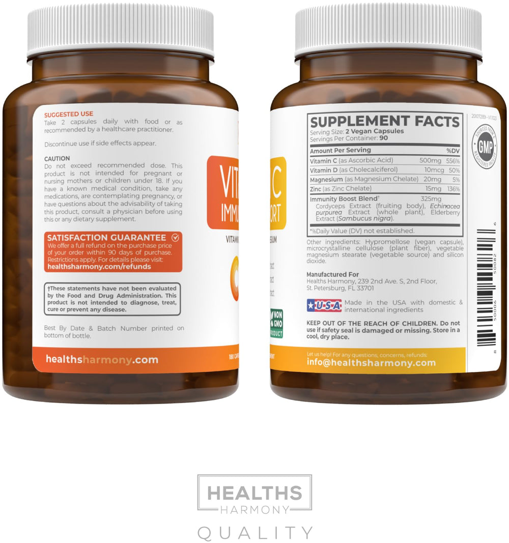 Three-month supply packaging for Vitamin C immune support