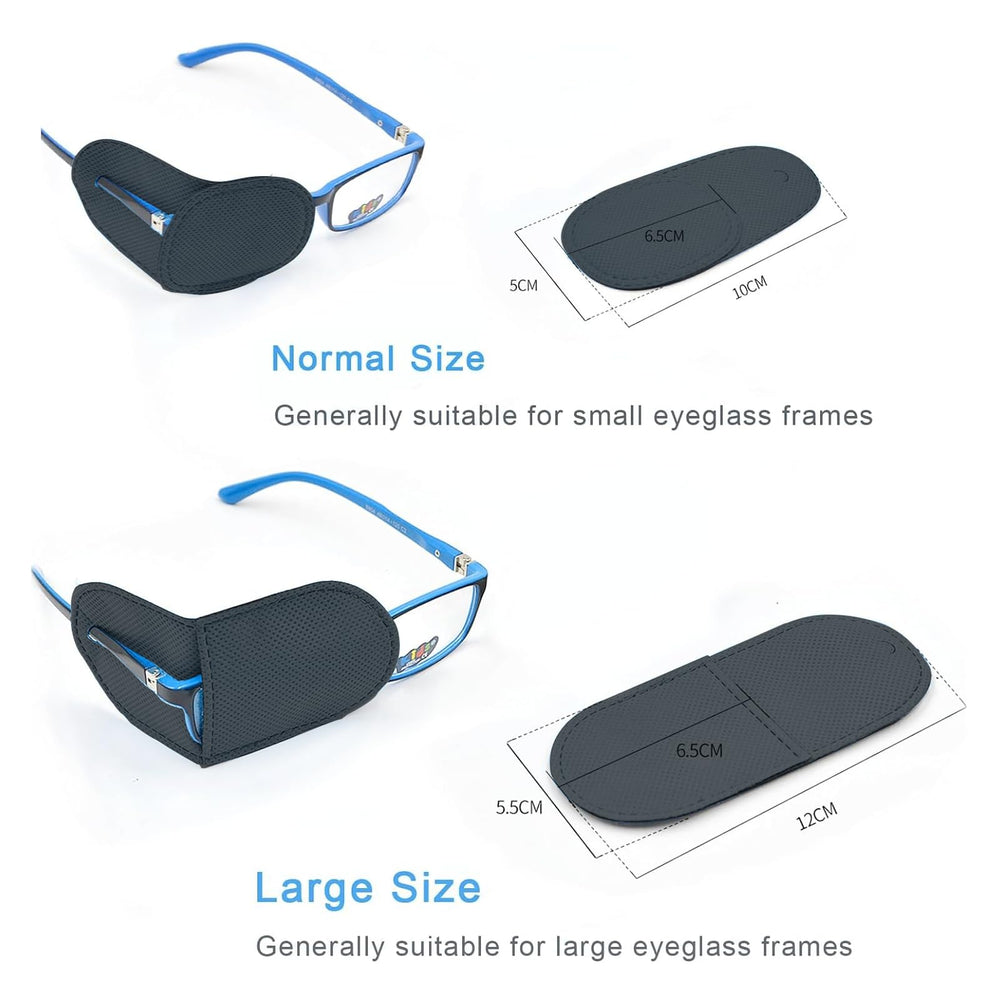 Close-up of the soft, thin black eye patch material