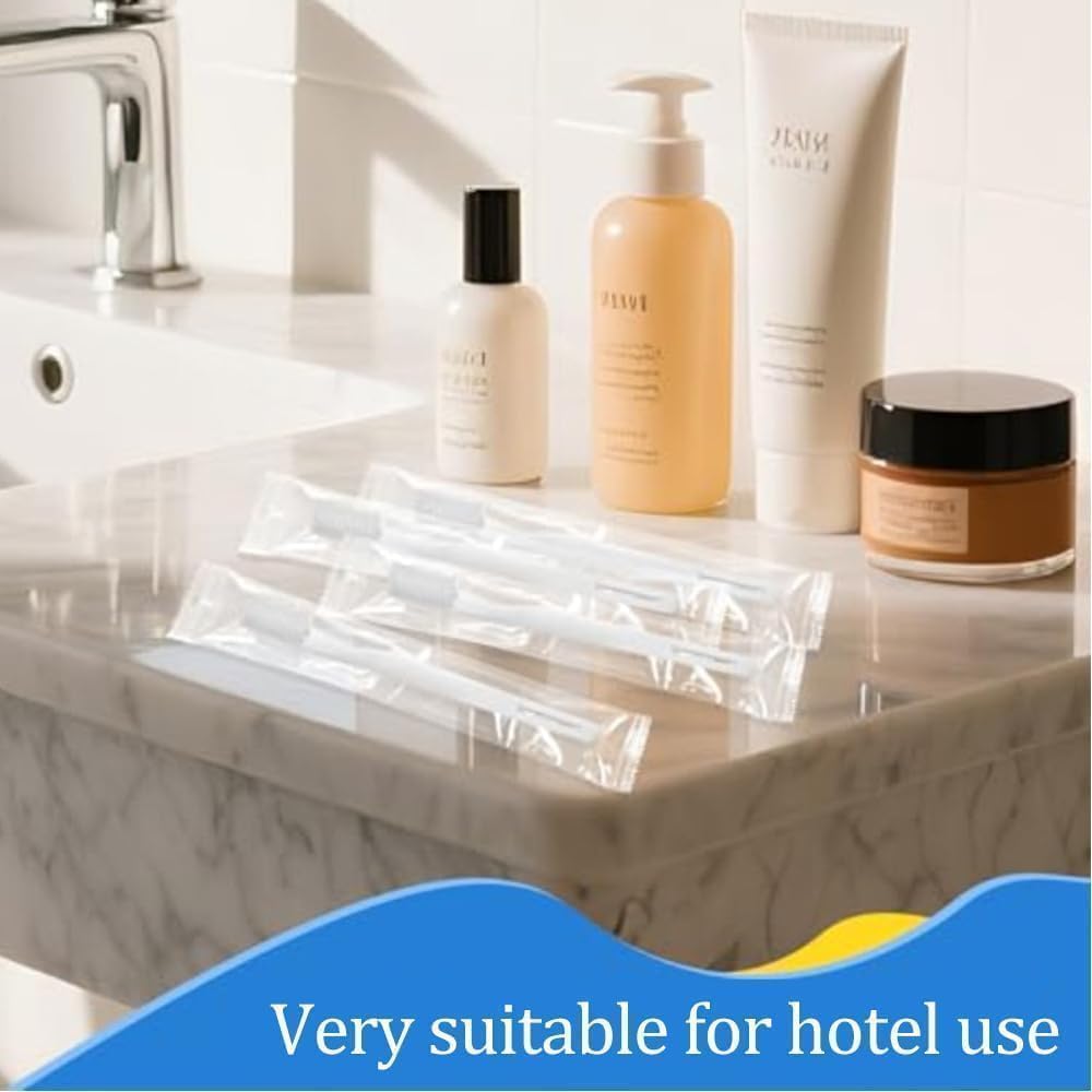 Bulk 210-pack toothbrushes for hotels, offices, and households