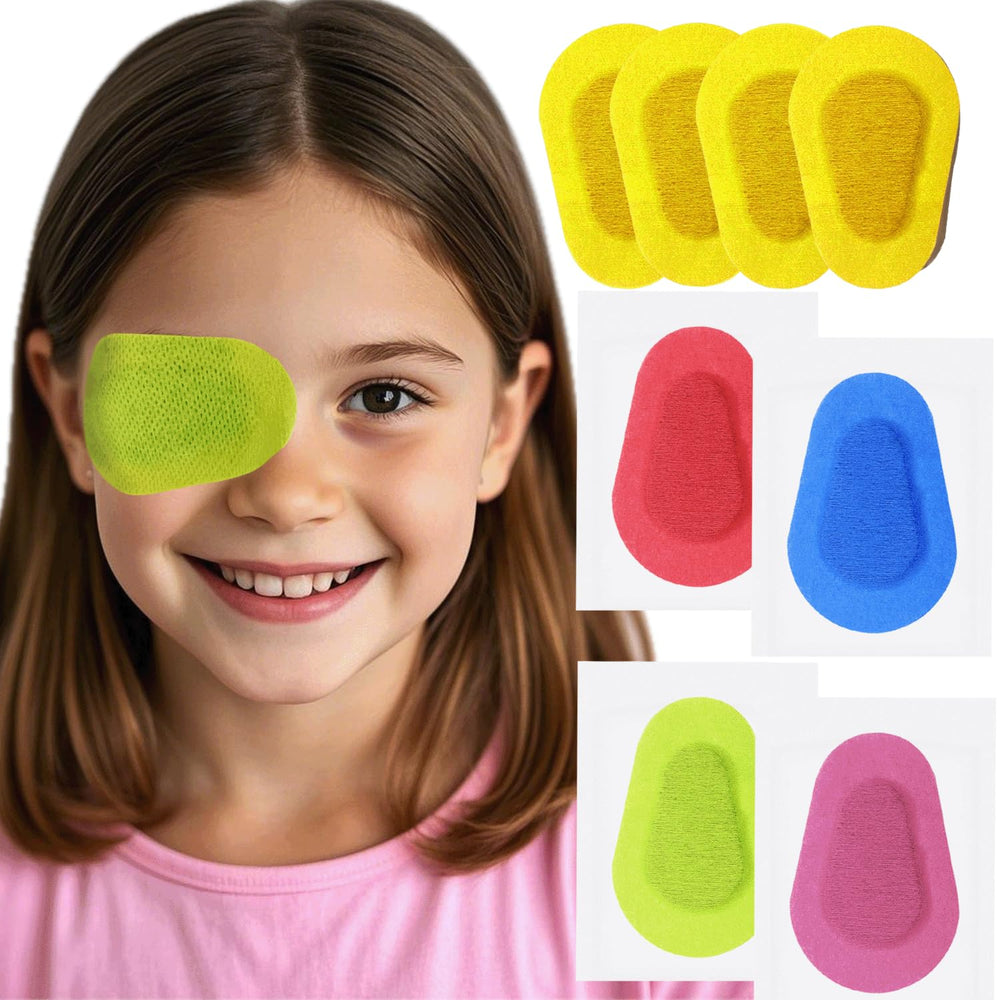 Blue THSIREE 20-pack adhesive eye patches for kids