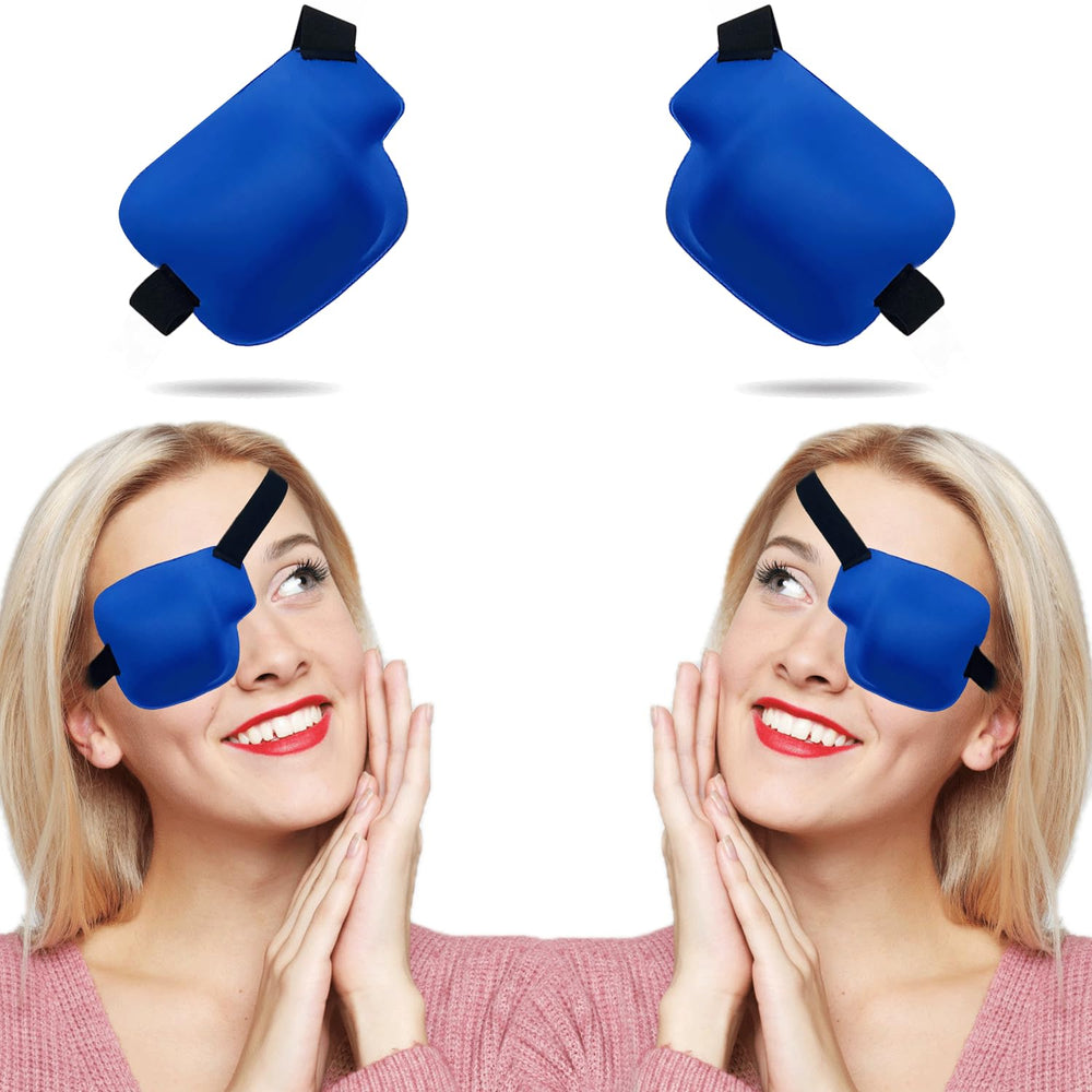 THSIREE blue 3D eye patch left eye front view