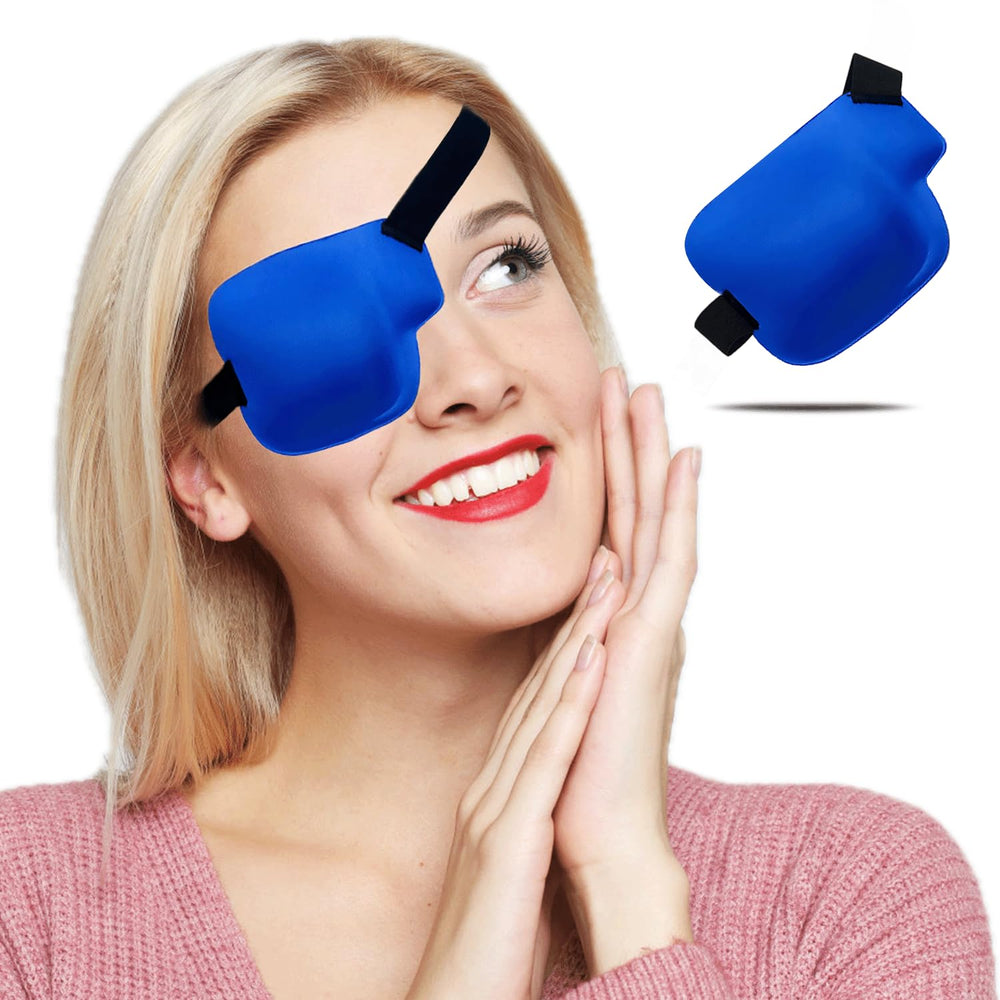 THSIREE 3D blue right eye patch, front view