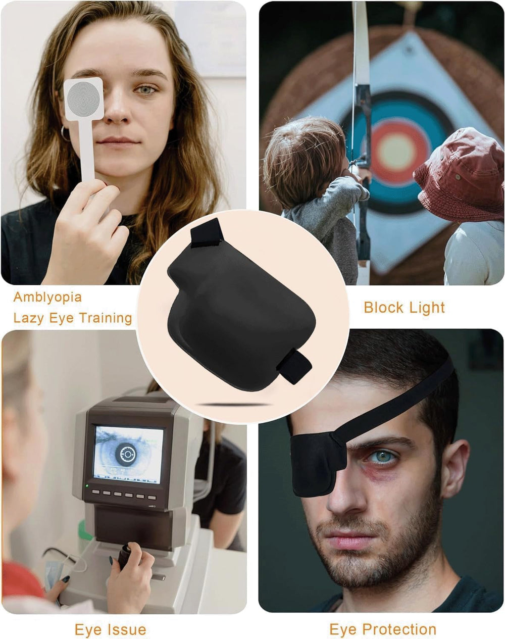 Left-eye patch covering more eye area