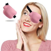 THSIREE pink 3D left eye patch close-up