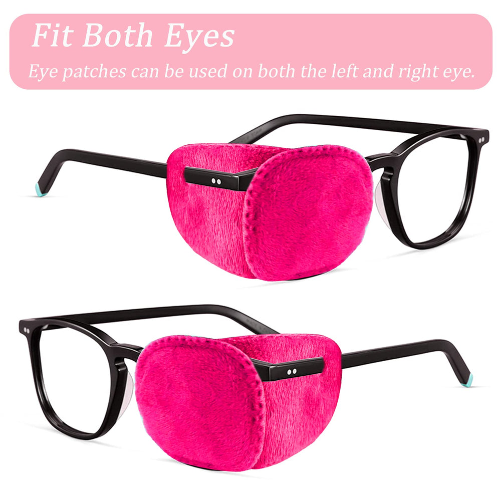 Pink velvet eye patches are washable