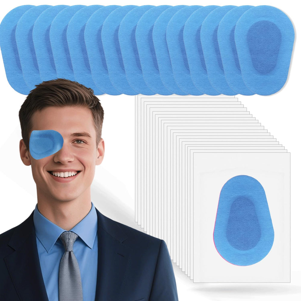 Blue THSIREE 45 Pcs Adhesive Eye Patches packaging