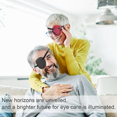 Two red eye patches included for rotation