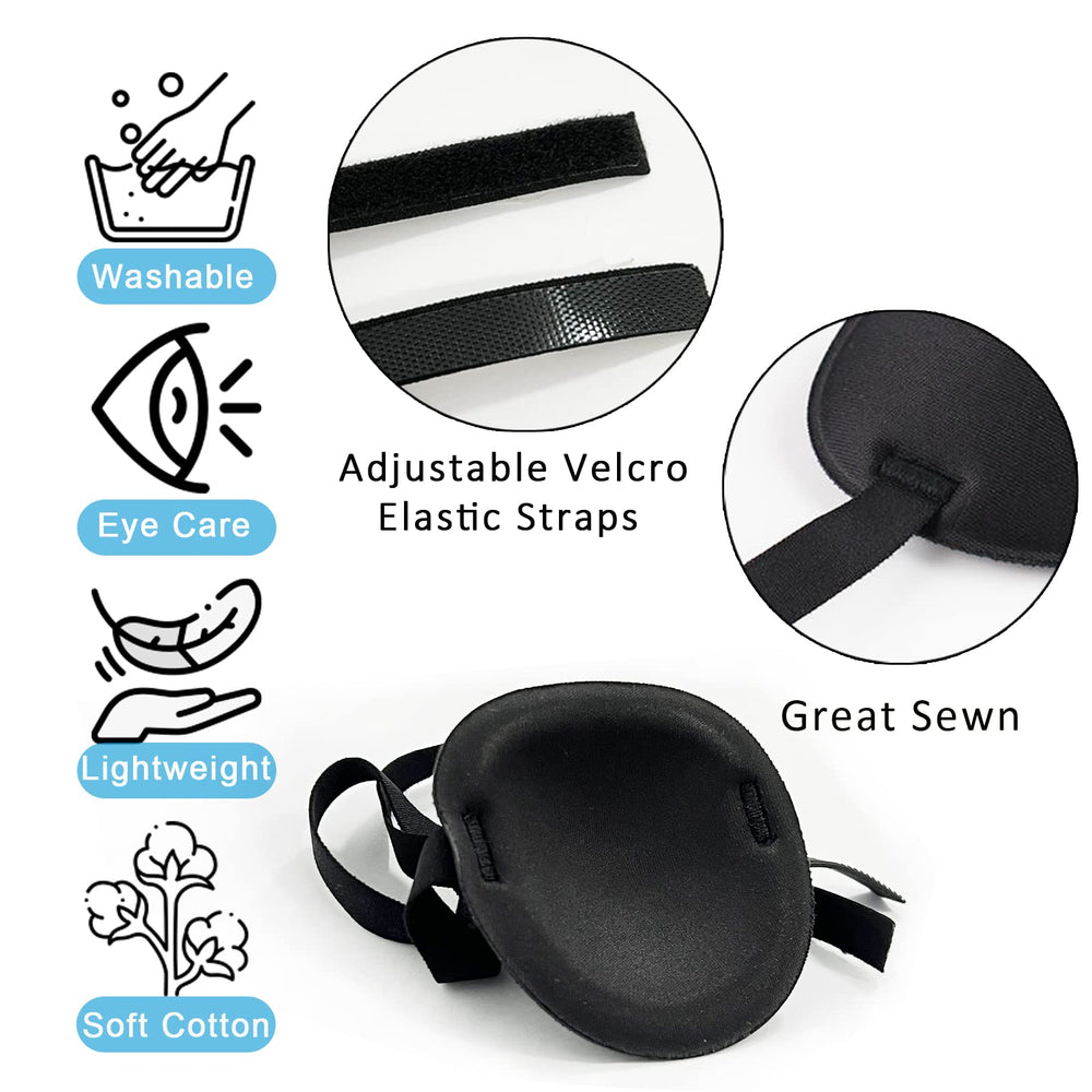 Eye patch with 3D groove design for comfortable wear