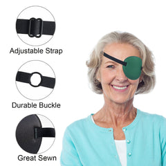 Adjustable elastic headband on THSIREE eye patch