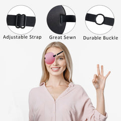 Soft foam padding detail on THSIREE pink eye patch