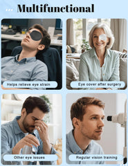 Adhesive eye patch staying in place overnight