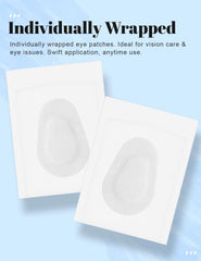 Individually wrapped eye patches for travel