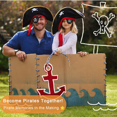 Memory foam padding and soft fabric on THSIREE pirate eye patch