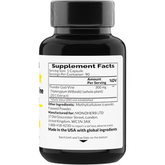 Close-up of Thunder God Vine 20:1 extract capsules