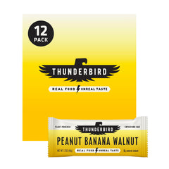 Thunderbird Bars gluten-free symbol communicates dietary suitability for gluten-free snackers.