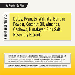 Thunderbird Bars peanut banana walnut close-up highlights chewy texture and natural sweetness.