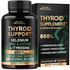 Thyroid support for women Selenium 200 mcg bottle