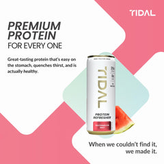 Close-up of BCAAs and grass-fed whey ingredients in TIDAL Protein Refresher