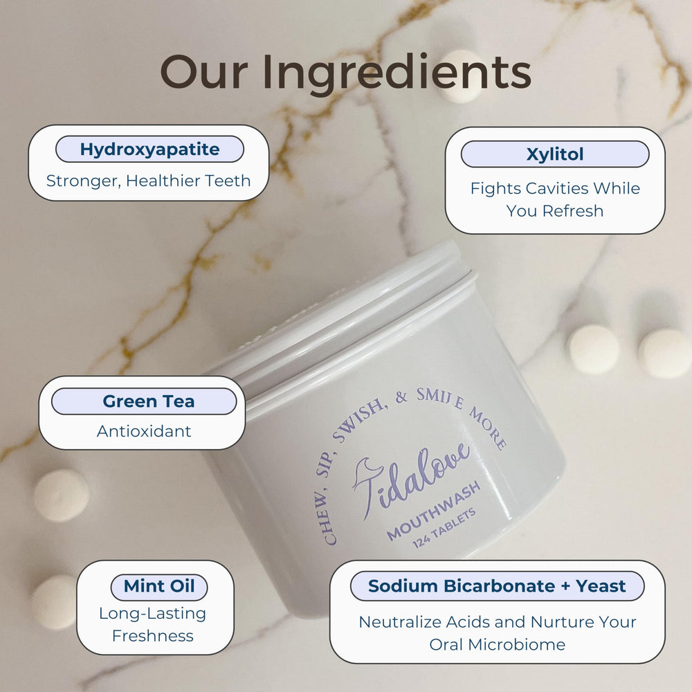 Reusable aluminum tin packaging for Tidalove Mouthwash Tablets