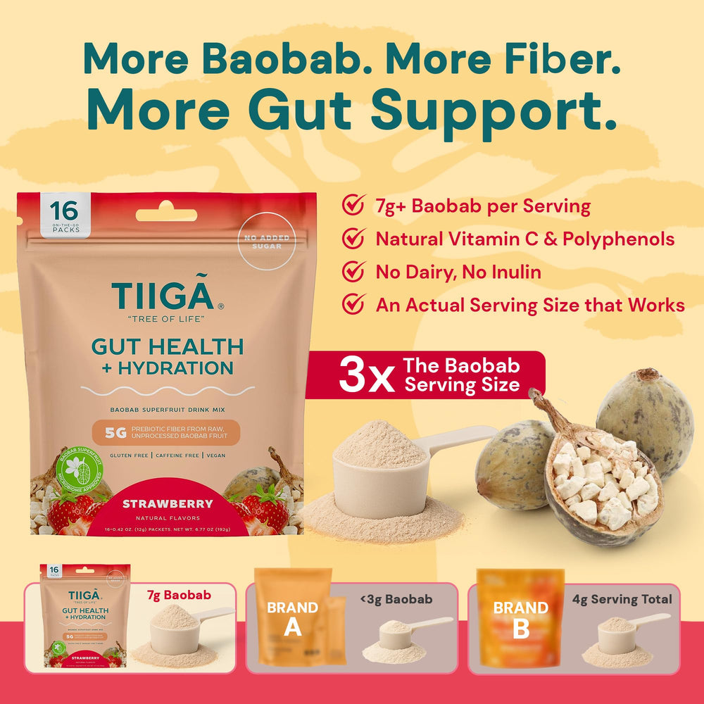 Tiiga drink mix being stirred, showcasing electrolyte balance and hydration.