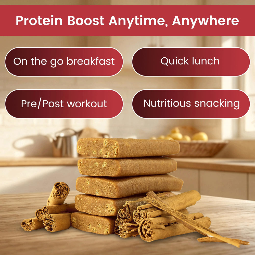 TIMBAR Protein Bars on-the-go packaging fits bag or pocket