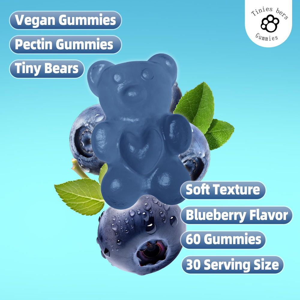 GMP compliant and lab-tested Tinies bers Gummies image with batch details