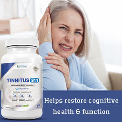 Tinnitus 911 bottle and box packaging