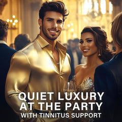 Packaging closeup for tinnitus relief supplement