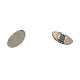 Oval titanium nose pad 13mm - front view
