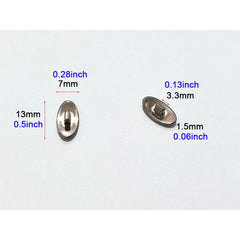 Anti-slip titanium nose pads packaging - 1 pair