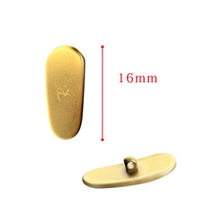 Golden titanium screw-in Ray-Ban nose pads with screws