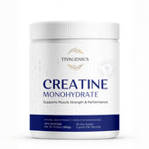 Front view of TIVAGENICS Creatine Monohydrate 300g container