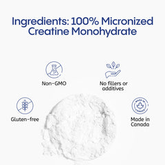 Made in USA stamp on TIVAGENICS Creatine Monohydrate container