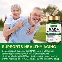 Supplement facts panel on TKTALKER NAD+ bottle