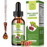TMG 1000mg liquid drops blood orange flavor bottle, 2 oz