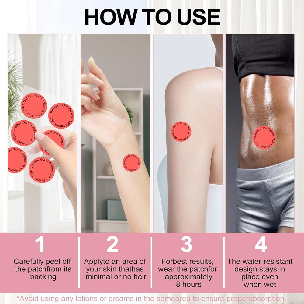 Steps to apply TMHBVI GLP-1 Patch