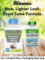 Close-up of Psyllium Husk capsules