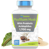 Front view of TNVitamins Psyllium Husk Capsules bottle