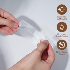 Travel-ready TobleMAX whitening strips in a compact kit