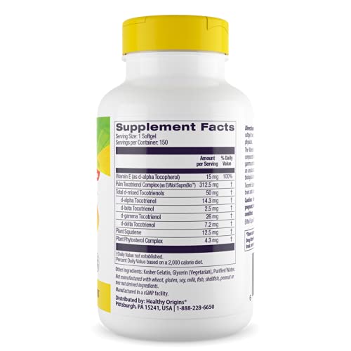 Close-up of Tocomin SupraBio tocotrienol softgels