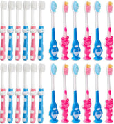200-piece toddler toothbrush set in bright colors, two-color variety