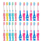 Bright multi-colored toddler toothbrushes in a 400-piece set