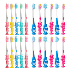Bright multi-colored toddler toothbrushes in a 400-piece set