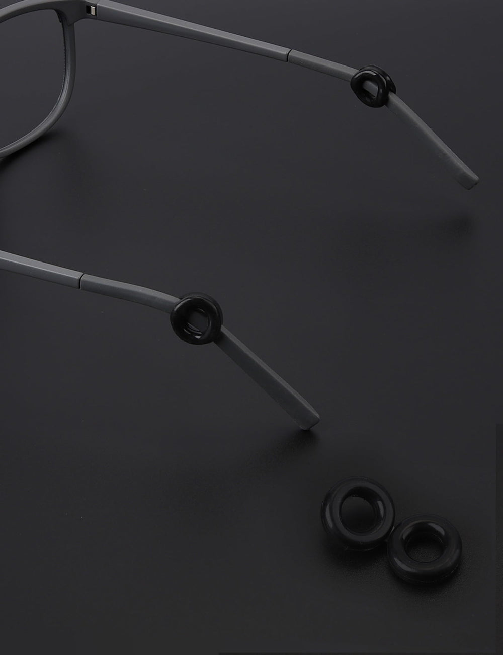 Black 13mm replacement ear hooks for glasses