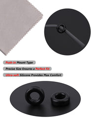 Easy slip-on installation for eyeglasses