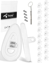 Tolaxy 20-pair screw-in eyeglass nose pads set