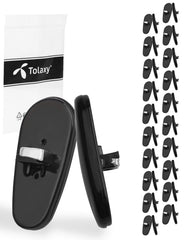 Tolaxy 20 pairs black silicone replacement nose pads for Ray-Ban frames – front view
