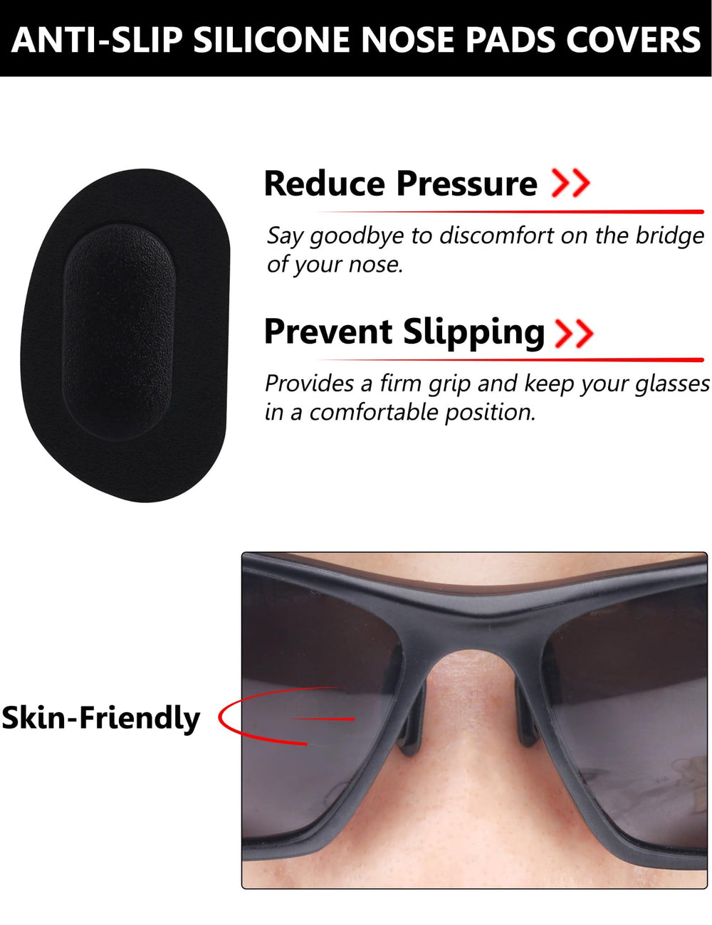 Replacement nose pieces for glasses Tolaxy - product image 5