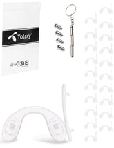 Tolaxy screw-in eyeglass nose pads front view