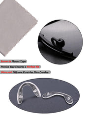 Screw-in mount type compatible with eyeglass frames